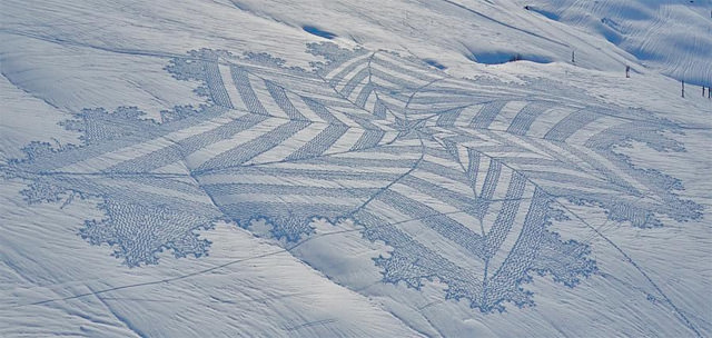 Curiosi cerchi nella neve in Francia: messaggi alieni o disegni artistici? 